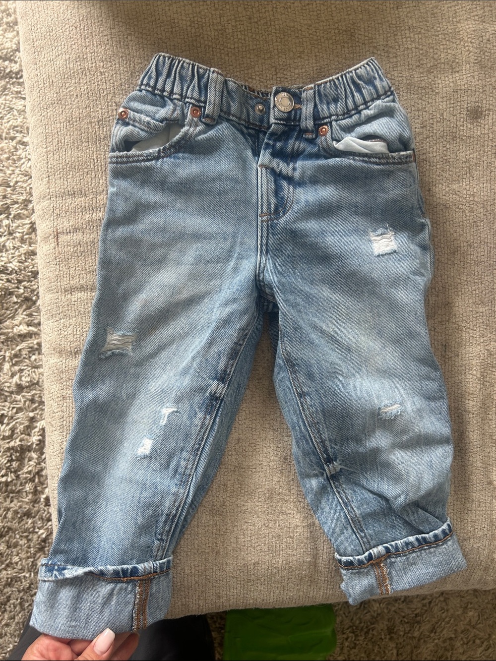 Zara Light Blue Distressed Kids Denim Jeans
